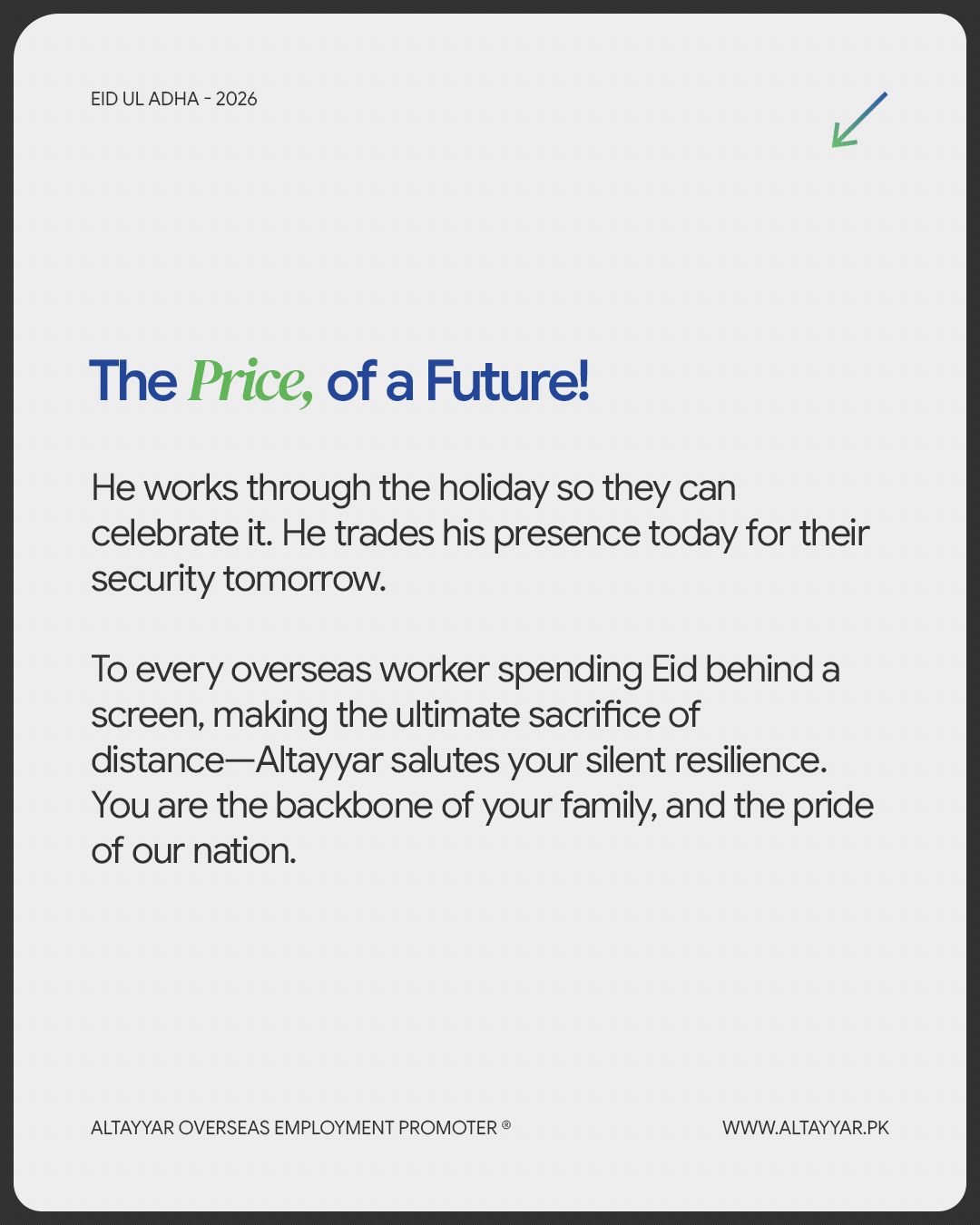 The Price of a Future