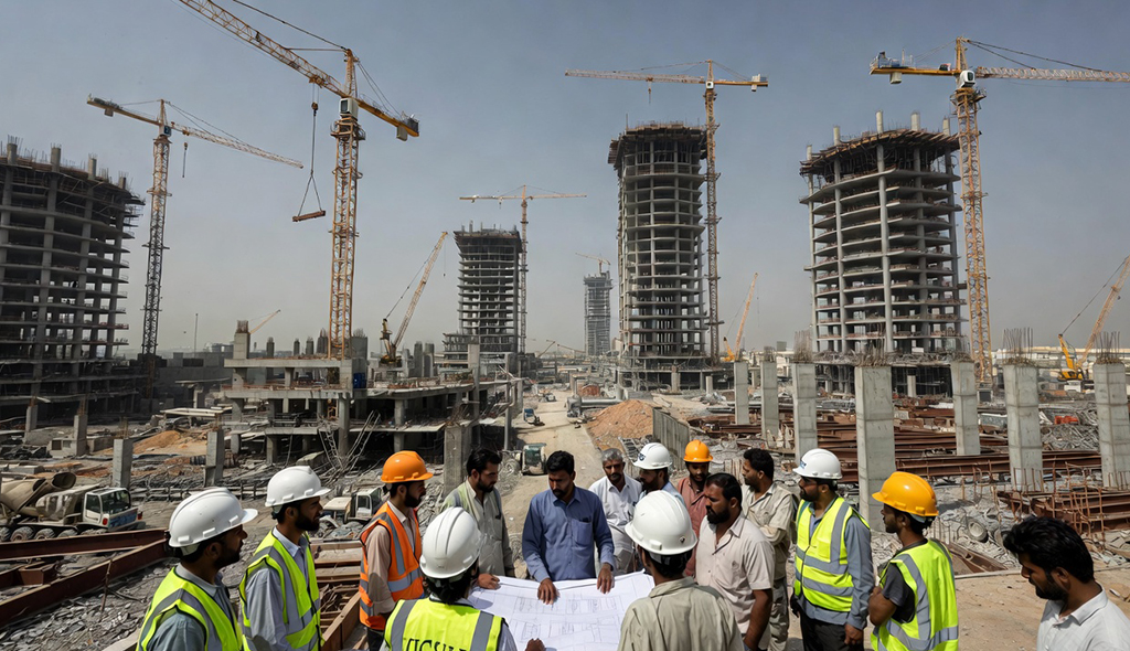 Bulk Hiring from Pakistan for Construction Companies in GCC: A Strategic Workforce Solution